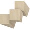 Ekena Millwork 7 3/4W x 7 3/4H x 3/8T Wood Hobby Boards, Birch, 25PK HBW08X08X375DBI - alternate 1